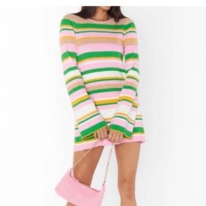 Show Me Your MuMu Colorful Striped Coverup
